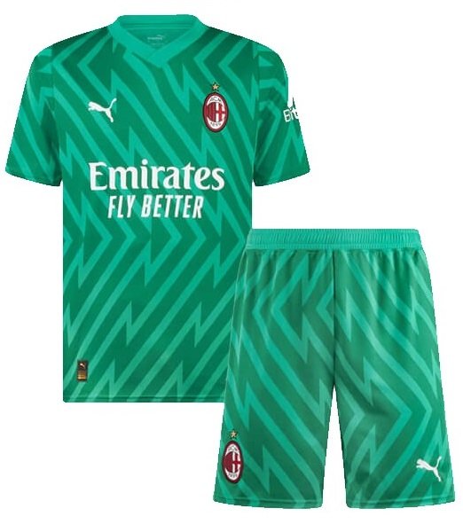 Kit infantil Goleiro I Milan 2023 2024 Puma oficial